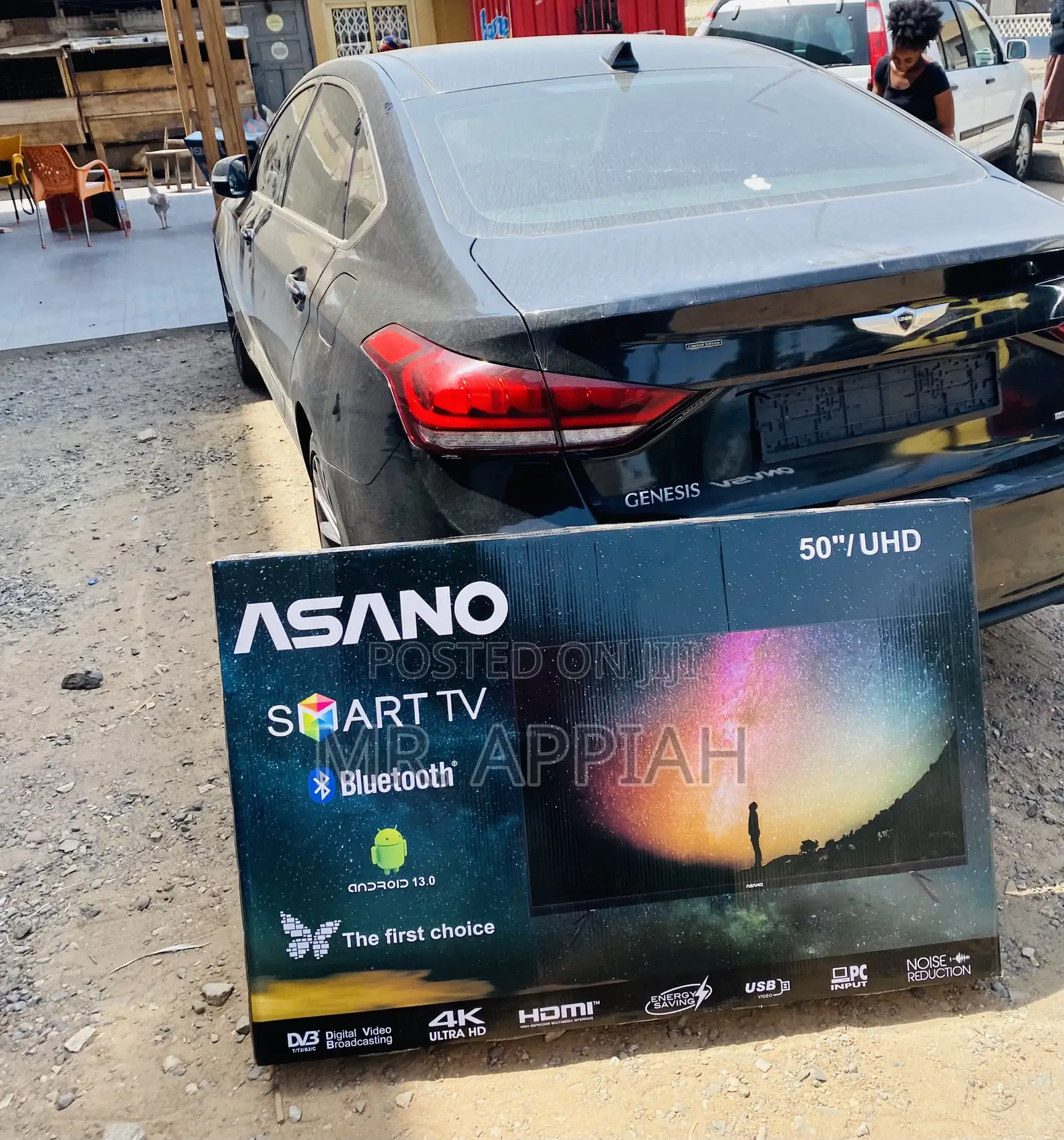 Sleek Asano 50 Inch Ultra Hd Smart Electric Television.