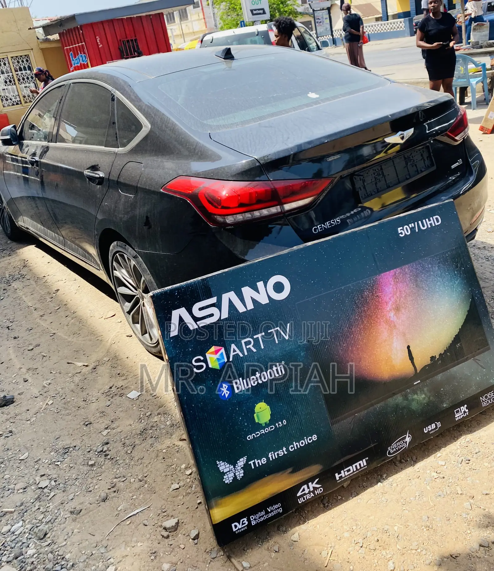 Sleek Asano 50 Inch Ultra Hd Smart Electric Television.