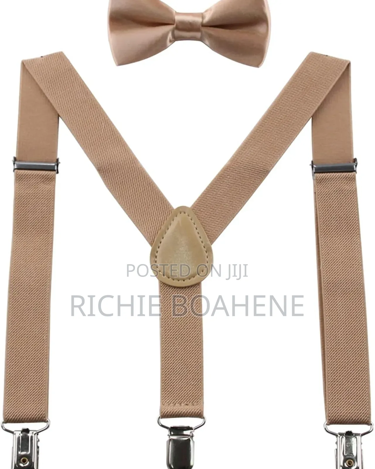 Kids Suspenders With Bow Tie