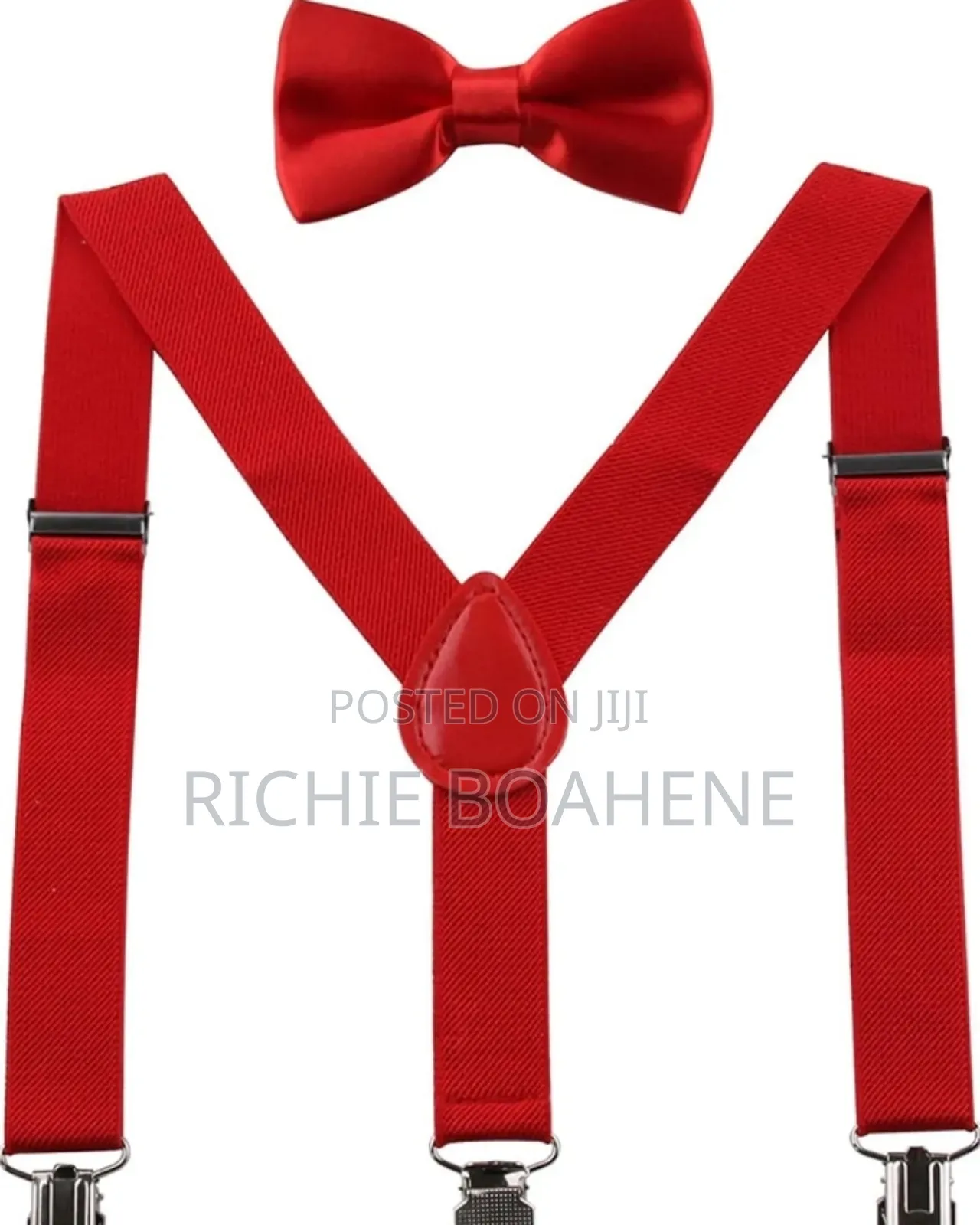 Kids Suspenders With Bow Tie