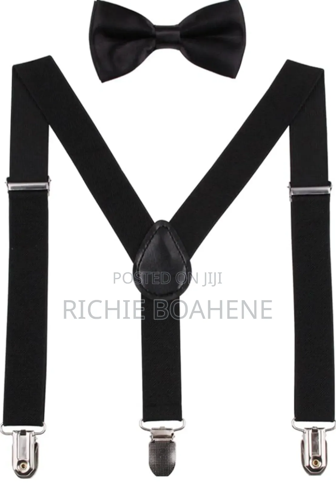 Kids Suspenders With Bow Tie