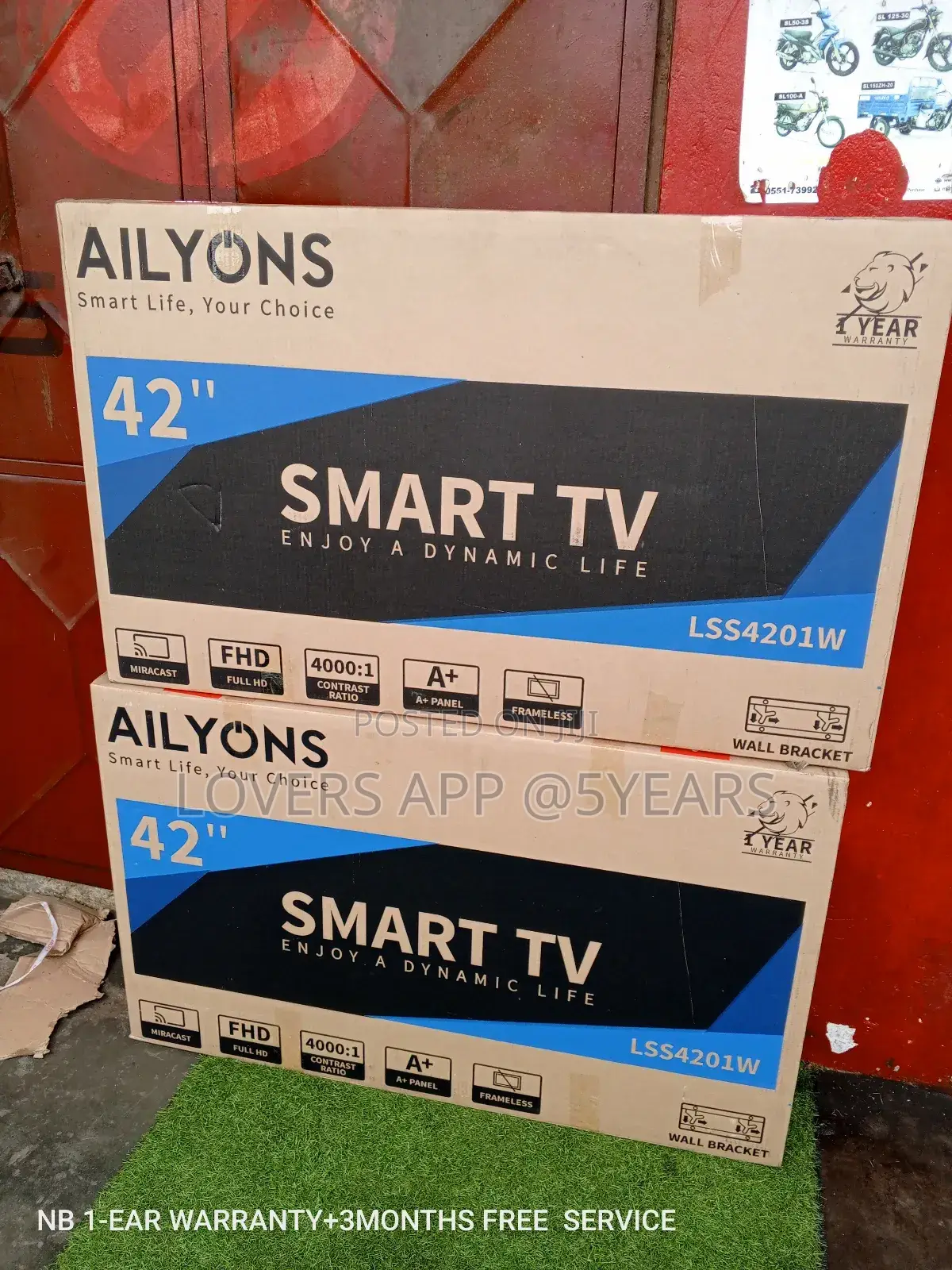 Ailyons Television Television 42inches Super Strong