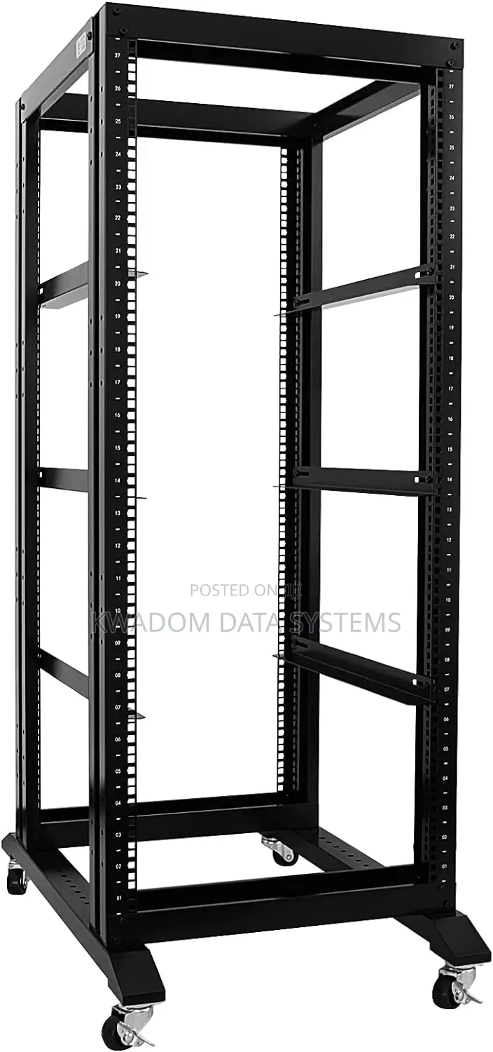 27u Server Rack Open Frame Rack 4 Post 19"Width / 24" Depth
