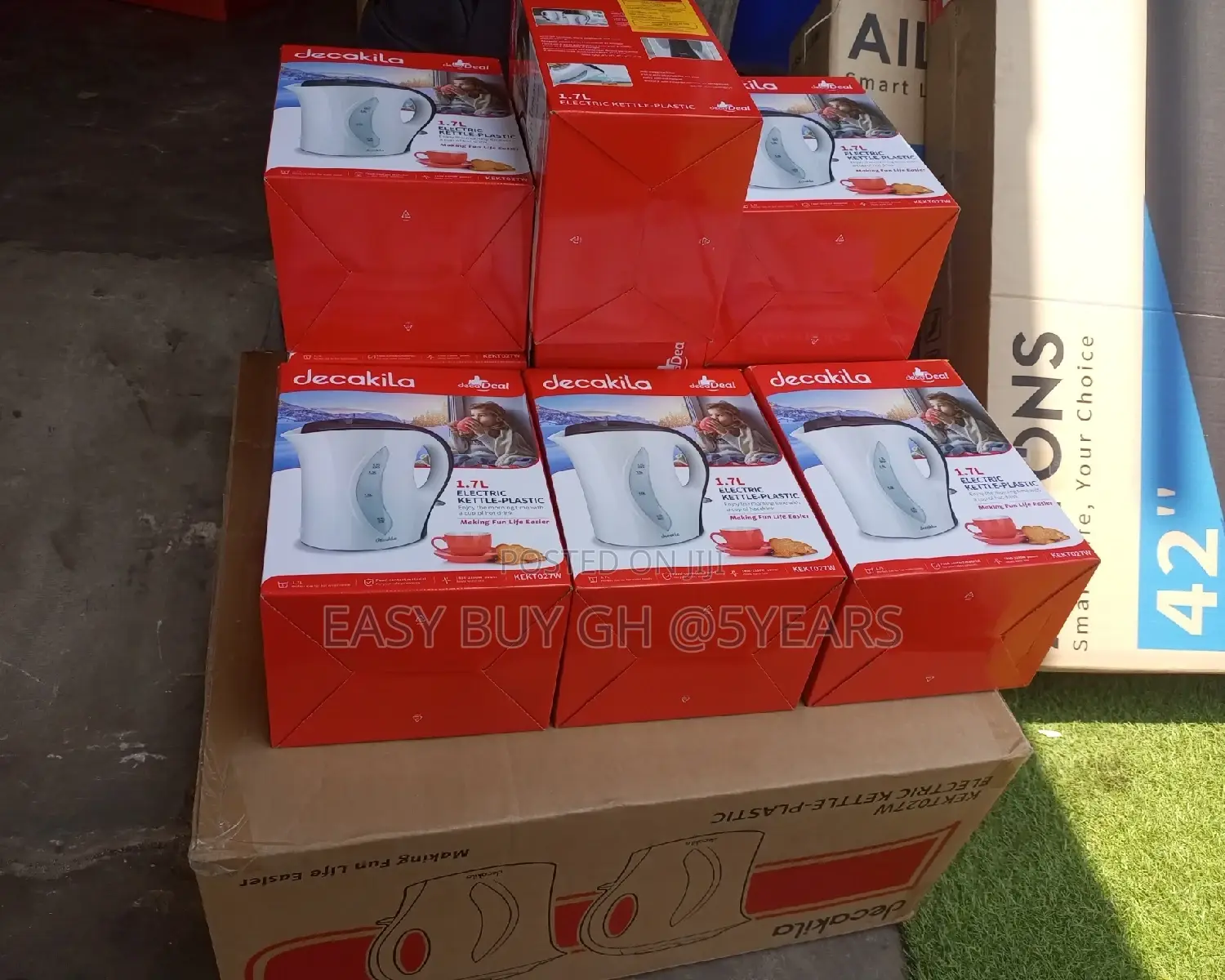 New Decakila Plastic White Kettle Quality and Affordable