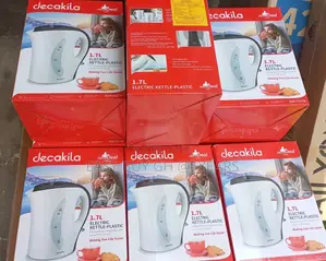 Decakila Plastic White Electric Kettle Boils Water Faster.