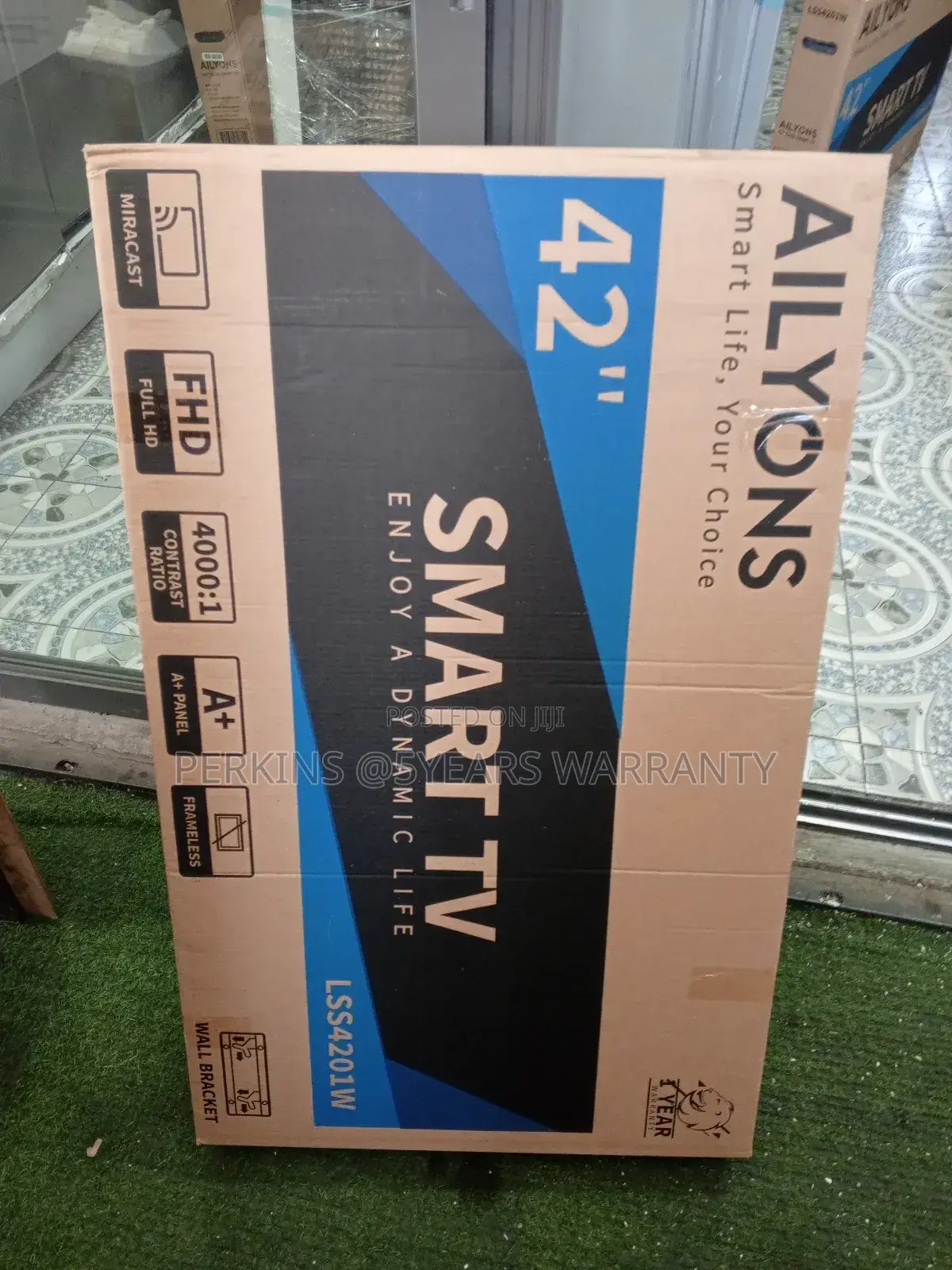 Brand New Ailyons 42inches Smart Tv FHD +Brackets Ailyons