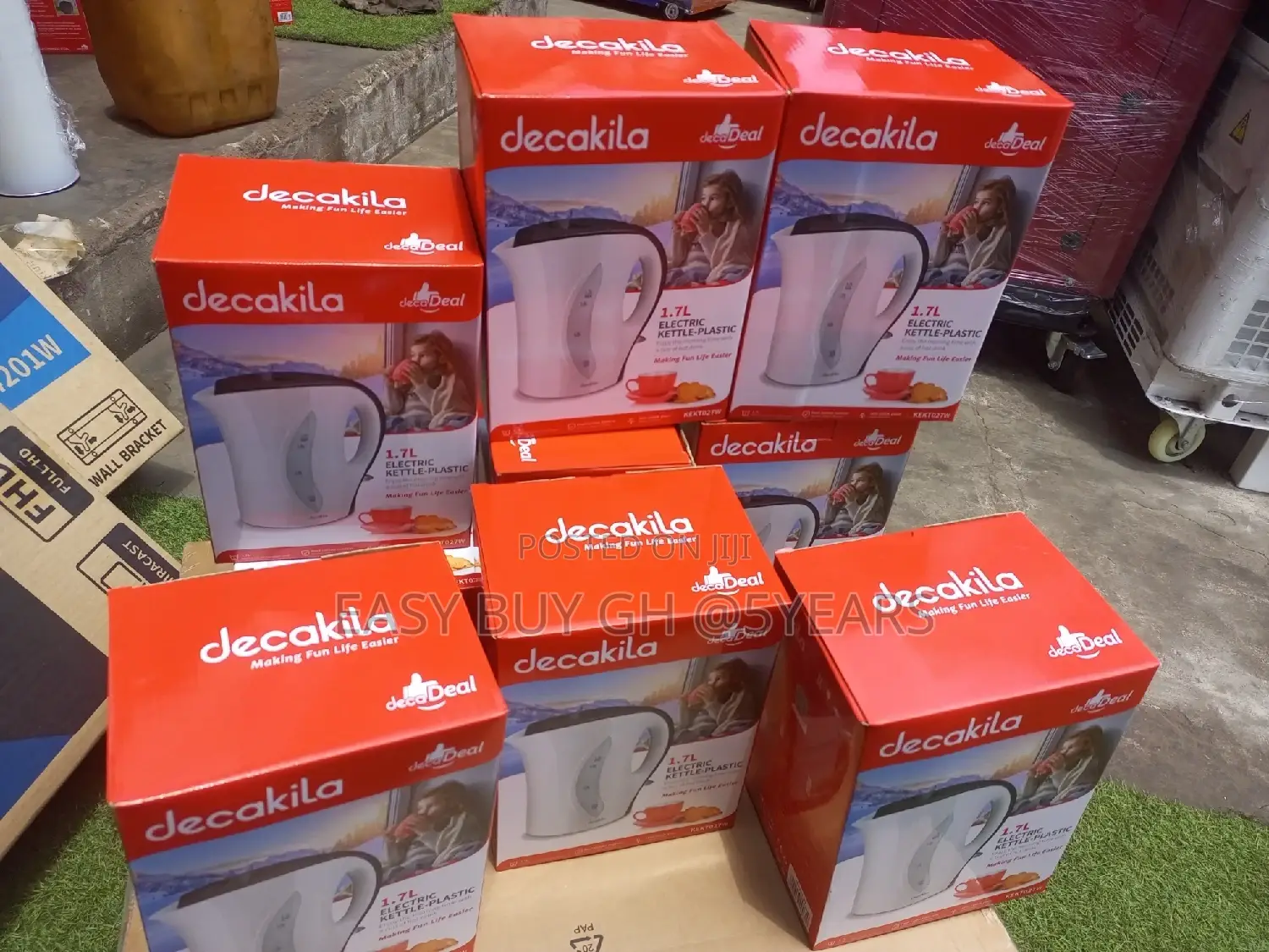 Available Decakila Fast Electric Kettle Plastic White.