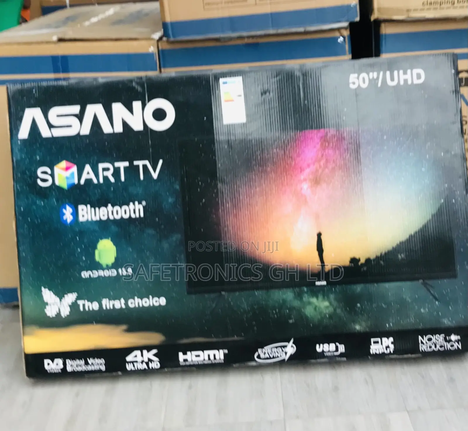 Led Elegant 50 Inch Smart UHD Asano (Black) Tv