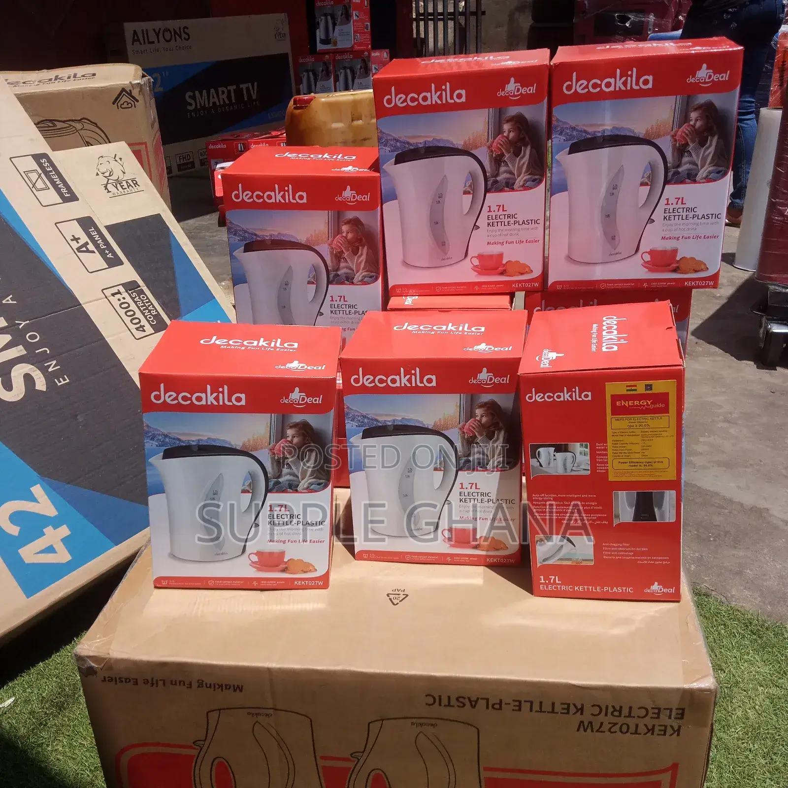 Original Decakila Plastic 1.7L Electric Kettle Decakila Best