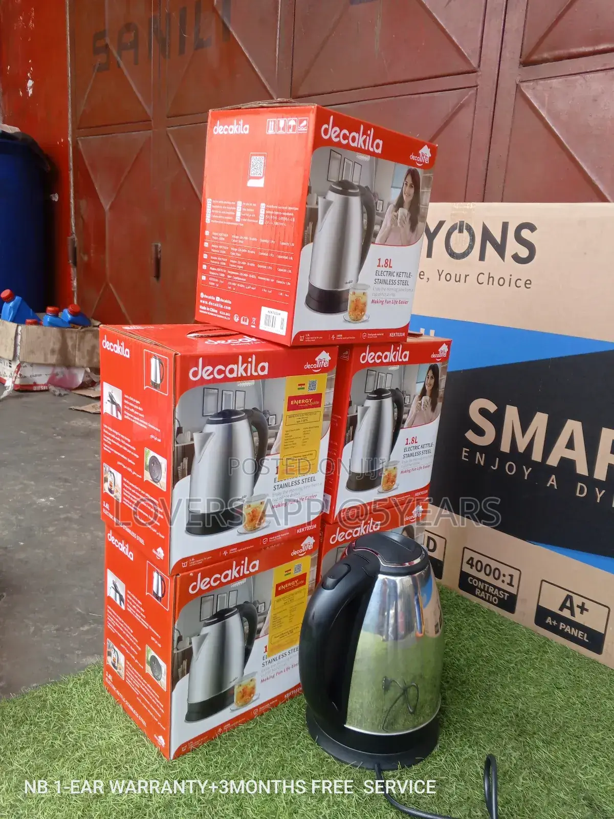 KEKT031M Decakila 1.8L Electric Kettle- Stainless Steel