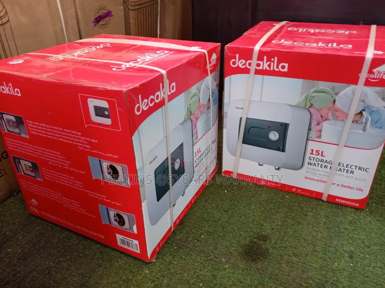New 15liters Electric Storage Water Heater Brand Decalife