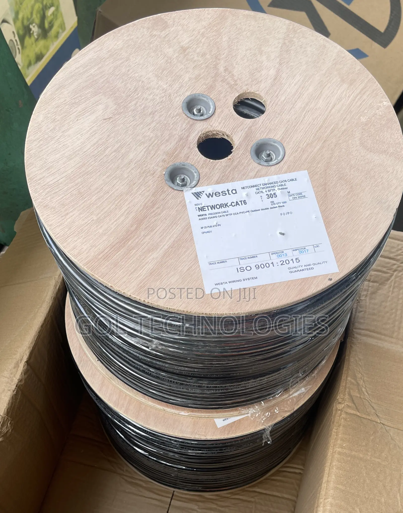 Cat6 SFTP Double Coated Outdoor Cable High Speed Cable