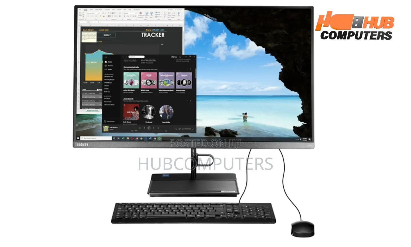 New Desktop Computer Lenovo ThinkCentre 24 8GB Intel Core i5 SSD 512GB