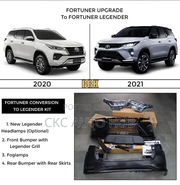 Fortuner 2017 Upgrade to 2024 Kits Available