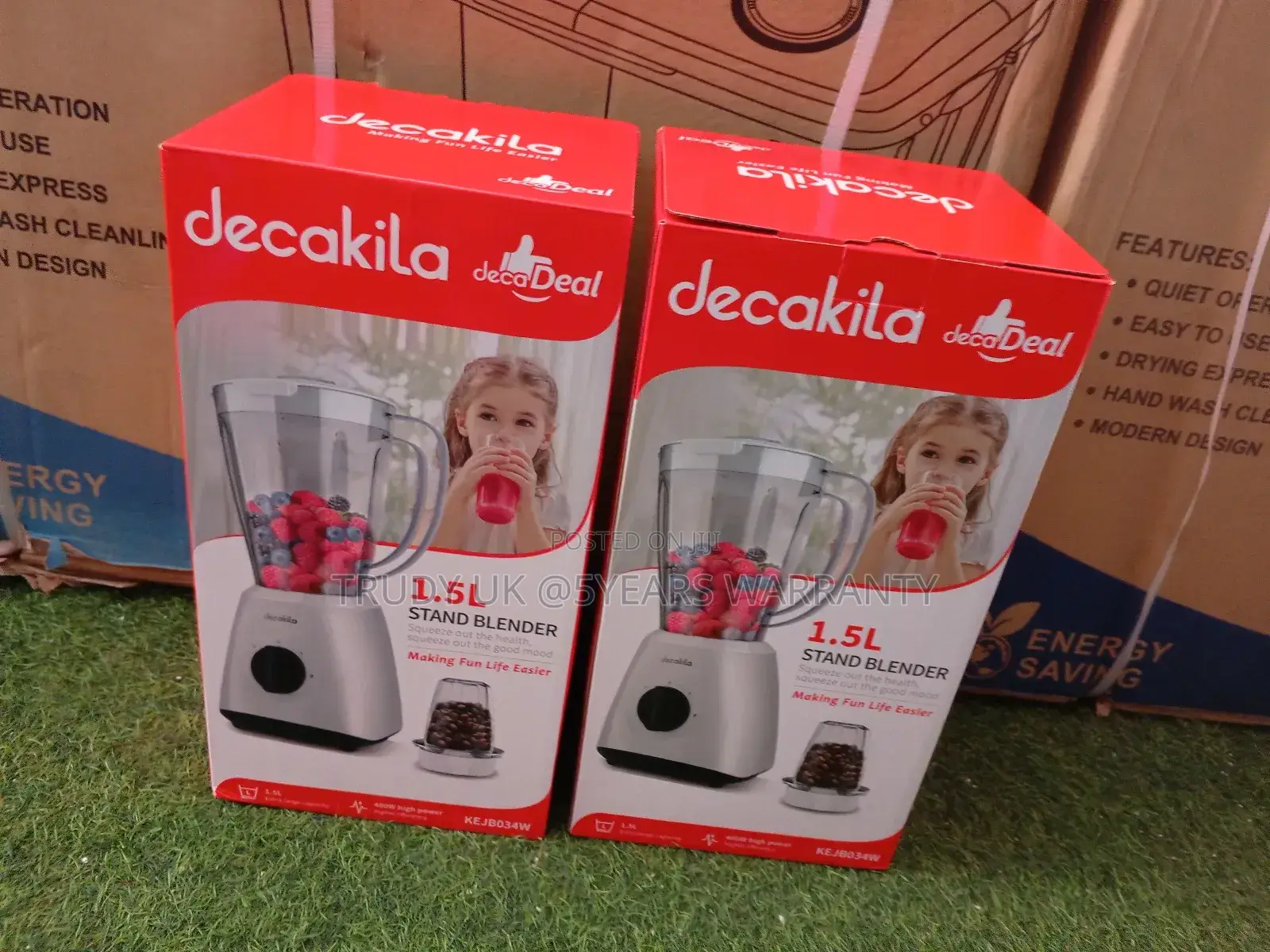 Decakila 1.5liters Stand Blender Decalife New KEJB034W