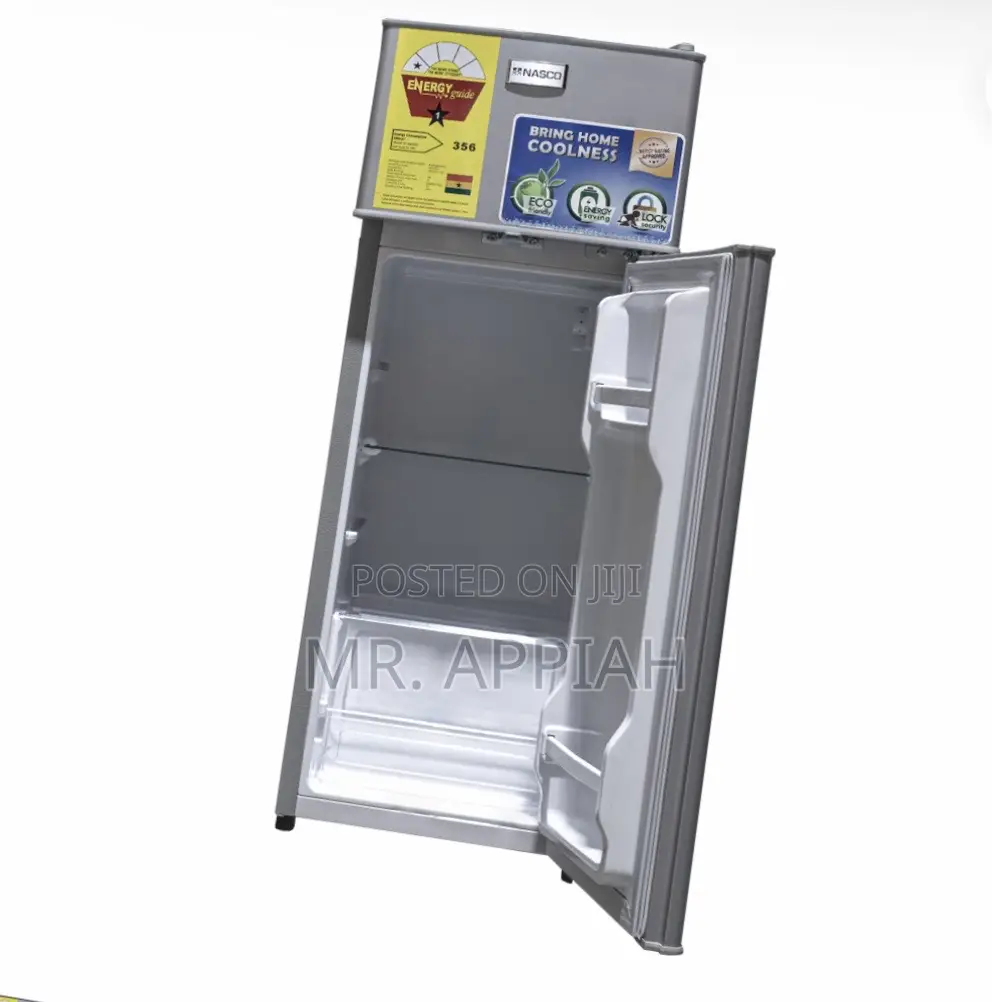 Brand New Nasco F2-130 Double Door Refrigerator 