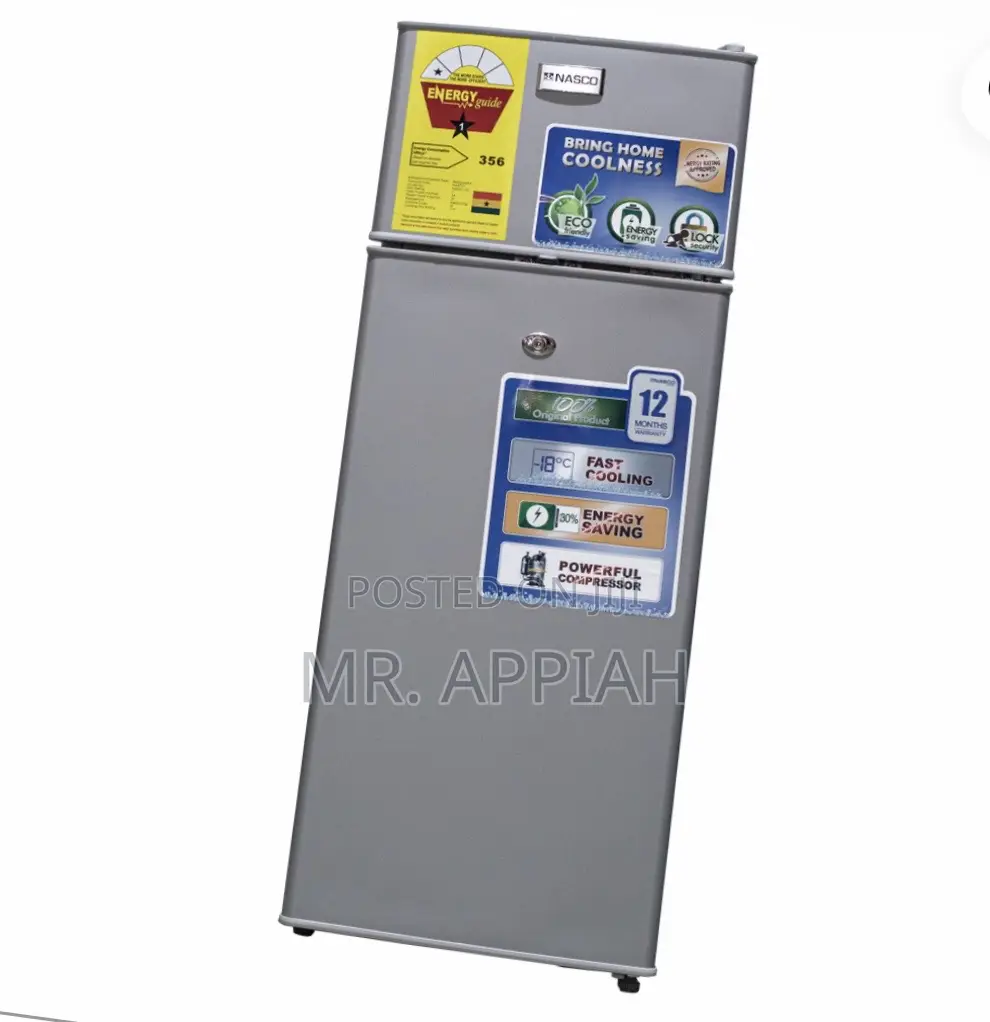 Fast Cooling Nasco F2-130 Double Door Refrigerator 