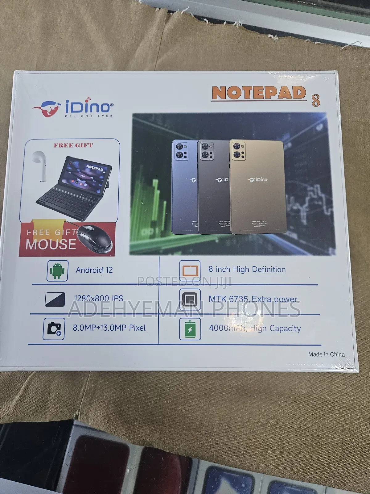 New Idino Note Pad 8 256 GB Blue