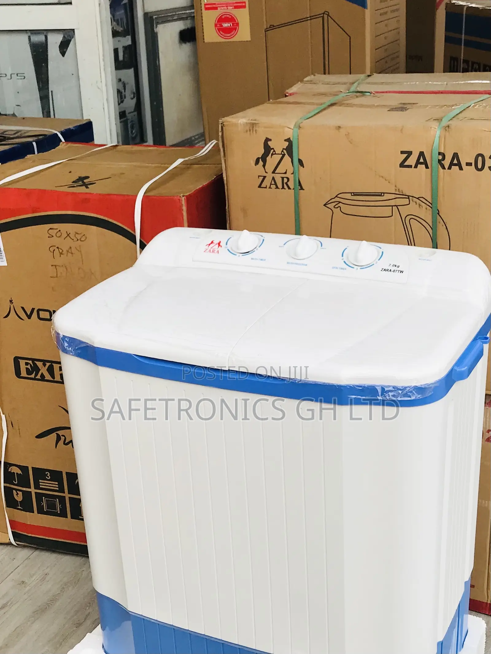 Zara New White 7kg Topload Semiautomatic Washer 