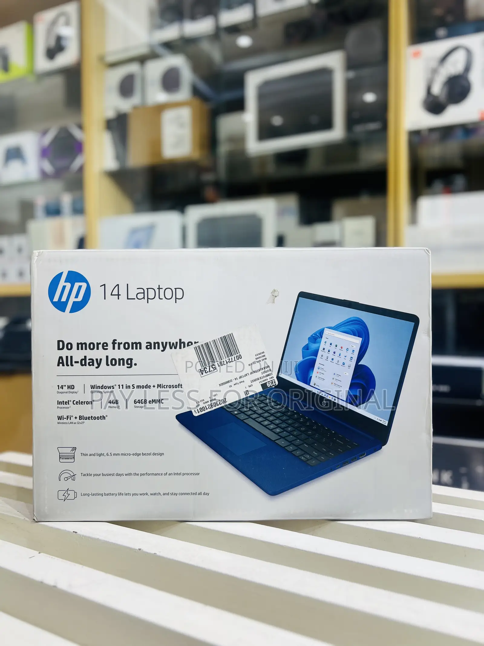 New Laptop HP 14-dq1088wm 4GB Intel SSD 128GB