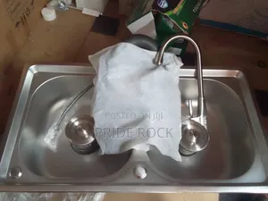Double Armless Kitchen Sink Set With Tap
