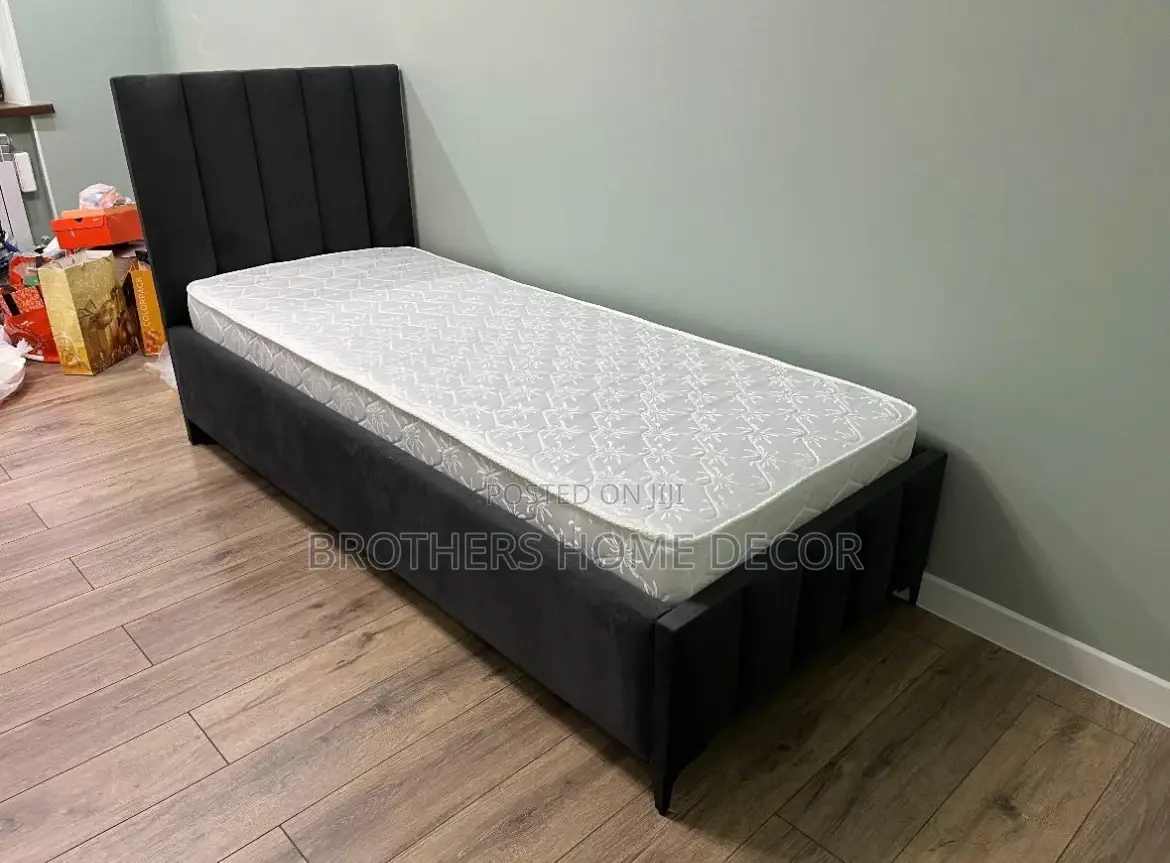 1-1/2 Bedframe With Mattress for Sale