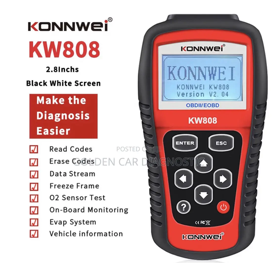 Konwei KW808 OBD2 Car Diagnostic Scanner
