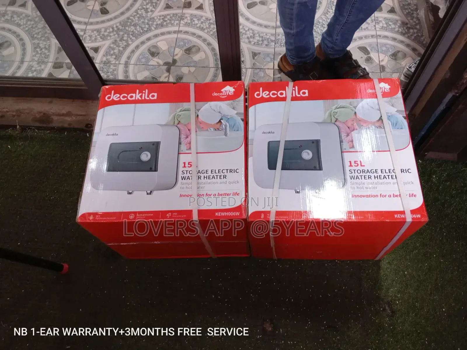 Decakila Storage Electric Water Heate Electric 1.5L Original