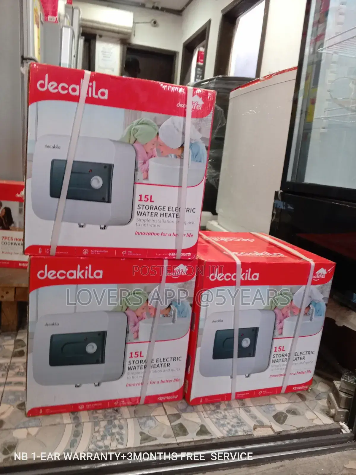 Decakila Storage Electric Water Heater Water 1.5L KEWH006W