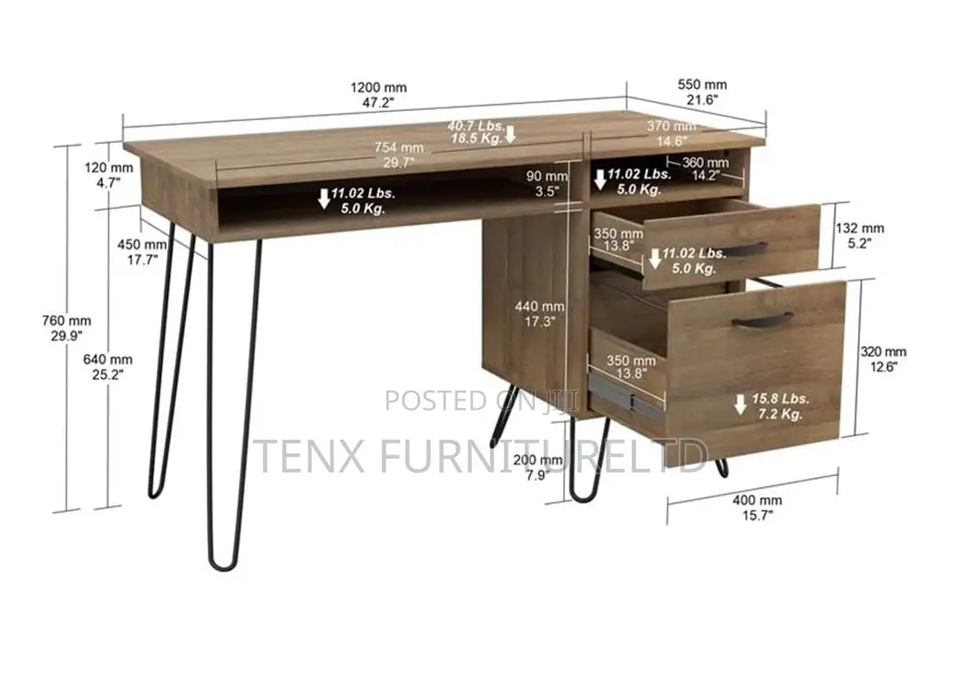 Computer Desk (Retro Style )