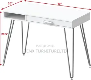 Computer Desk (Morden Design) White