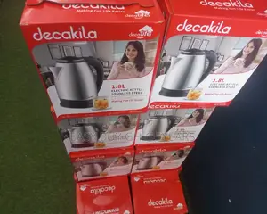 Cup of Hot Drinks Decakila Electric Kettle Stainless Steel.