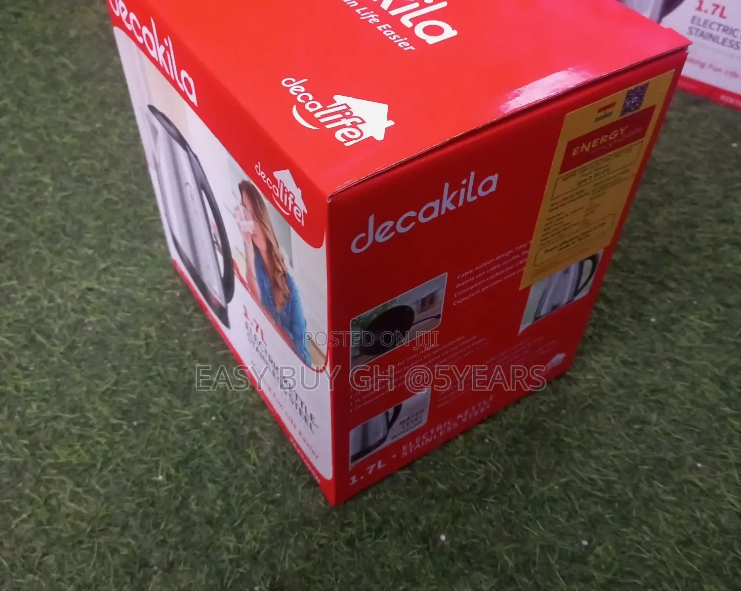 Decakila Fast Boil Electric Kettle Stainless Steel.