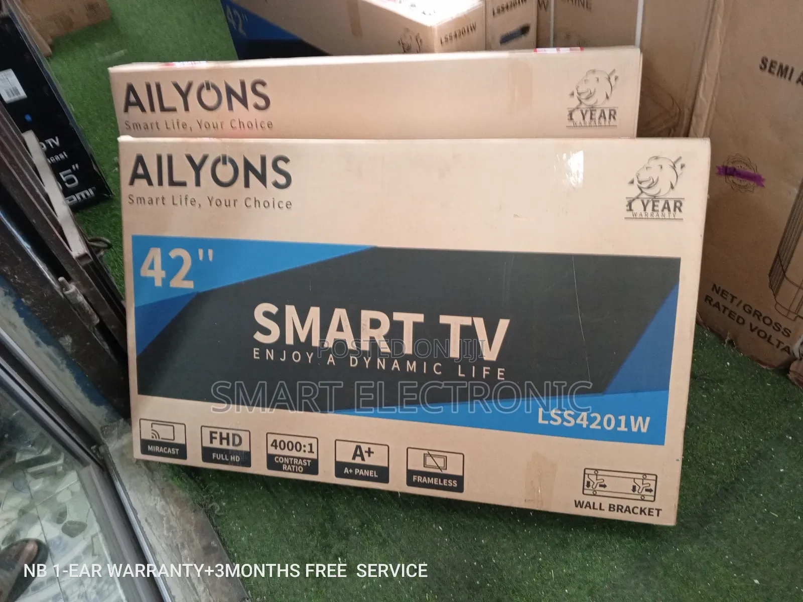 Very Nice Looking Ailyons Television "42" Smart Android TVS