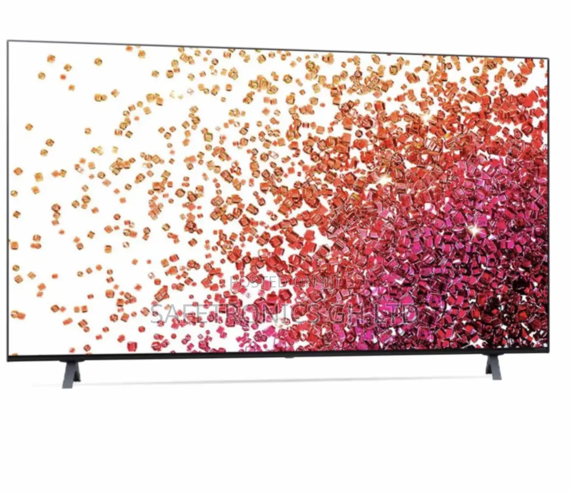 55 Inches Glossy Led UHD LG Nano75 (Black) Tv