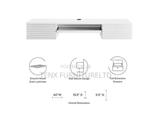 Office Desk (Modway Render Wall Mount)White