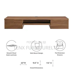 Wall Mount Office Desk (Mid-Century Aesthetics )