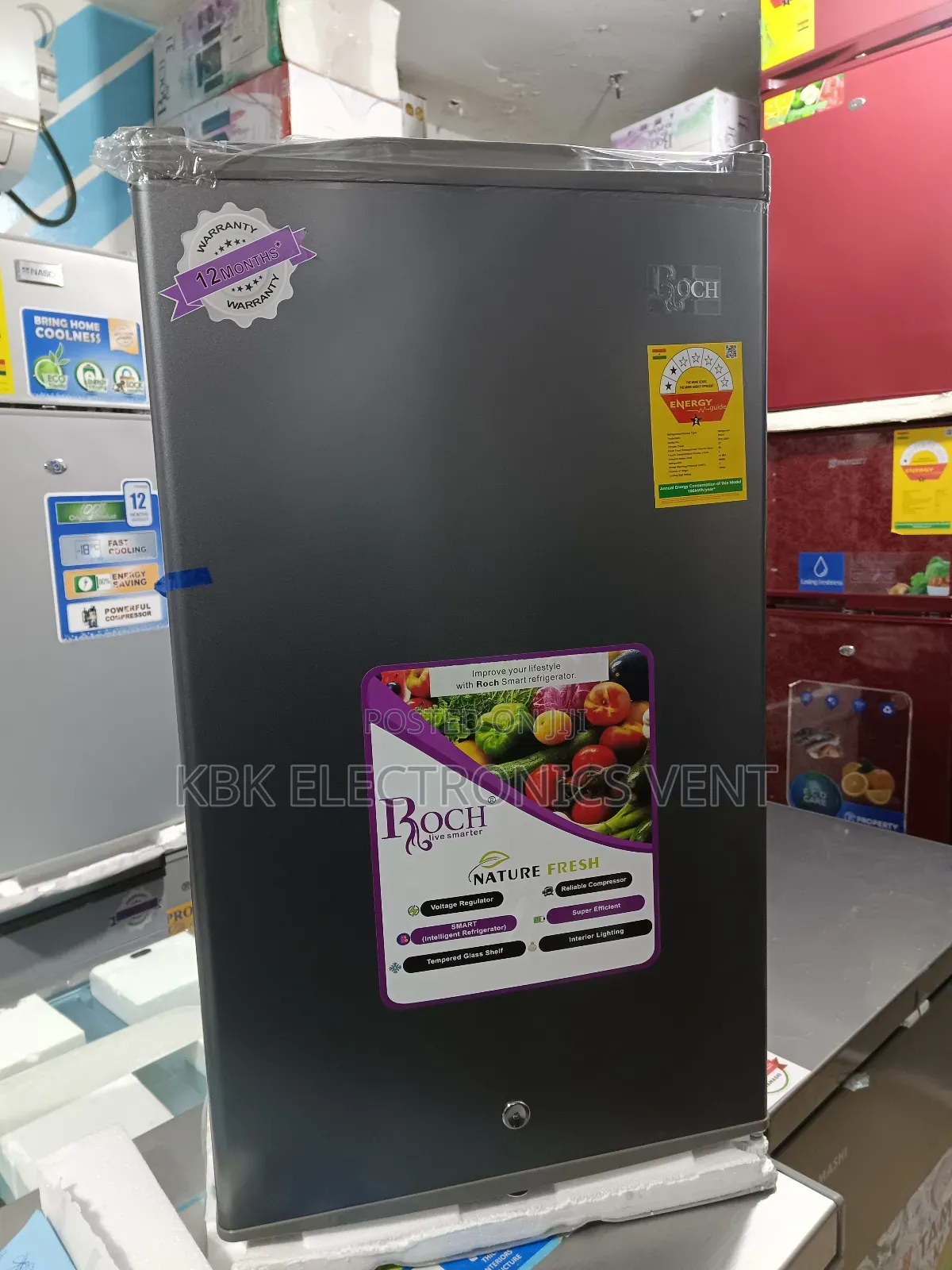 Roch 89ltr Single Door Table Top Fridge