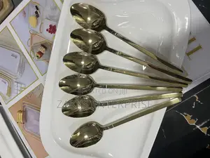 Stainless Steel Gold Spoons 6pcs