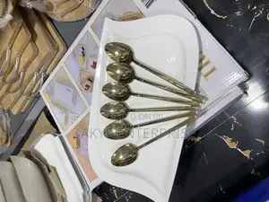 Stainless Steel Gold Spoons 6pcs
