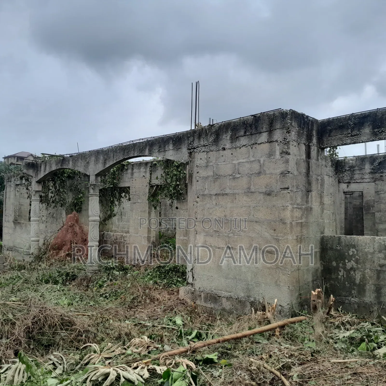Plot With Uncompleted Building for Sale at Kansa