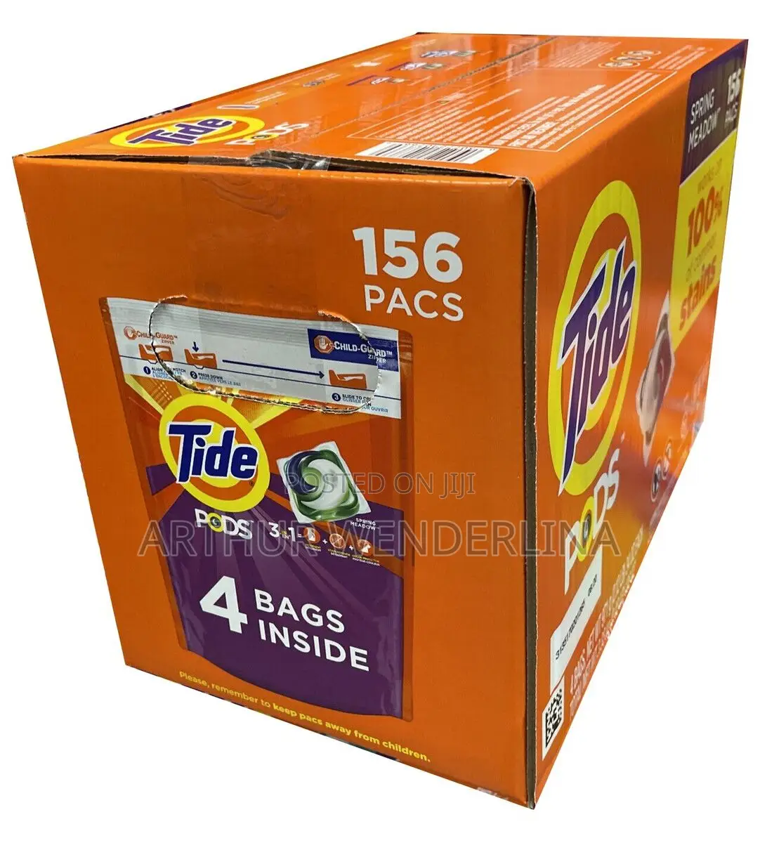 Tide Pods Laundry Detergent Pacs, Spring Meadow, 156 Count