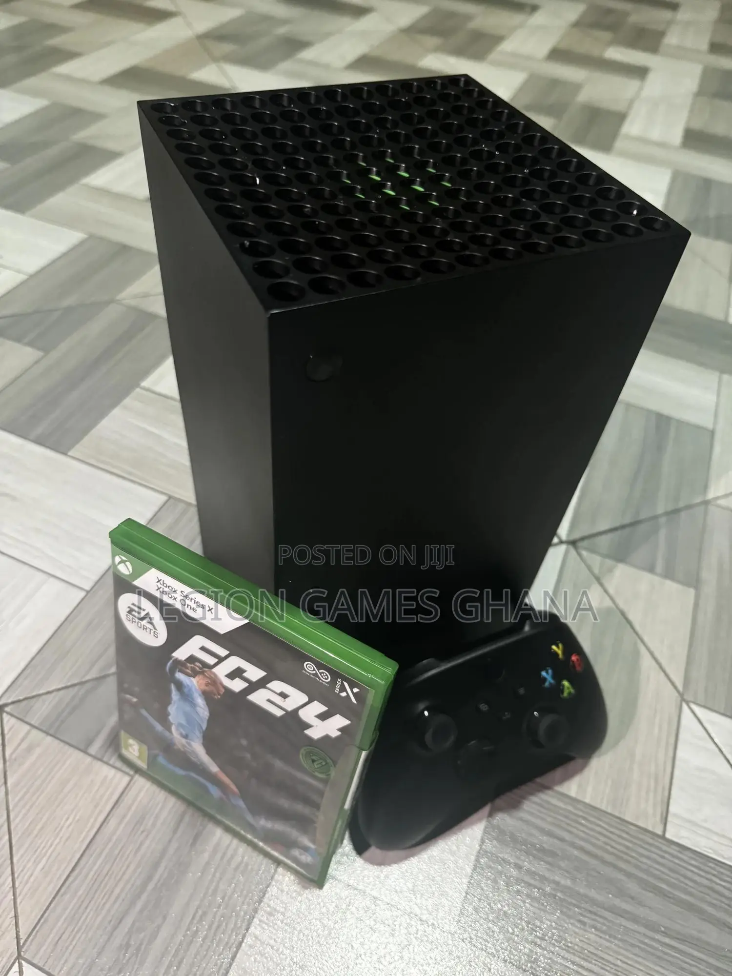 Microsoft Xbox Series X and FIFA 24 CD