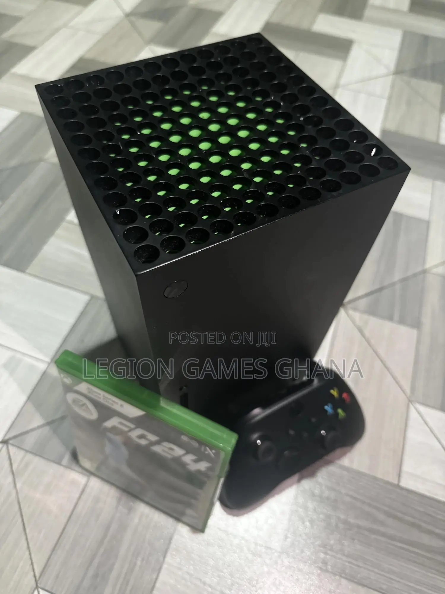 Microsoft Xbox Series X and FIFA 24 CD