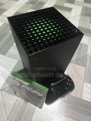 Microsoft Xbox Series X and FIFA 24 CD