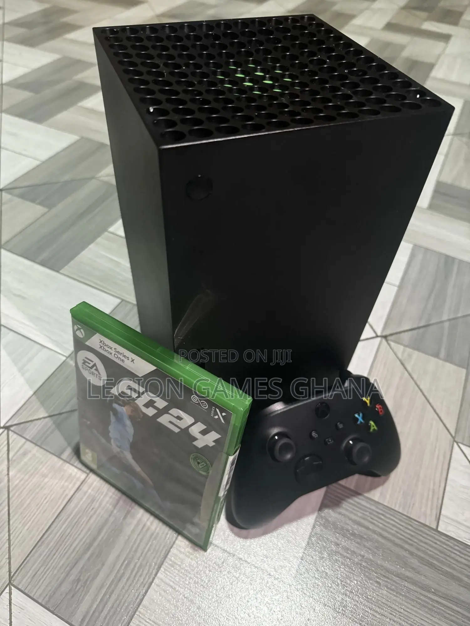 Microsoft Xbox Series X and FIFA 24 CD