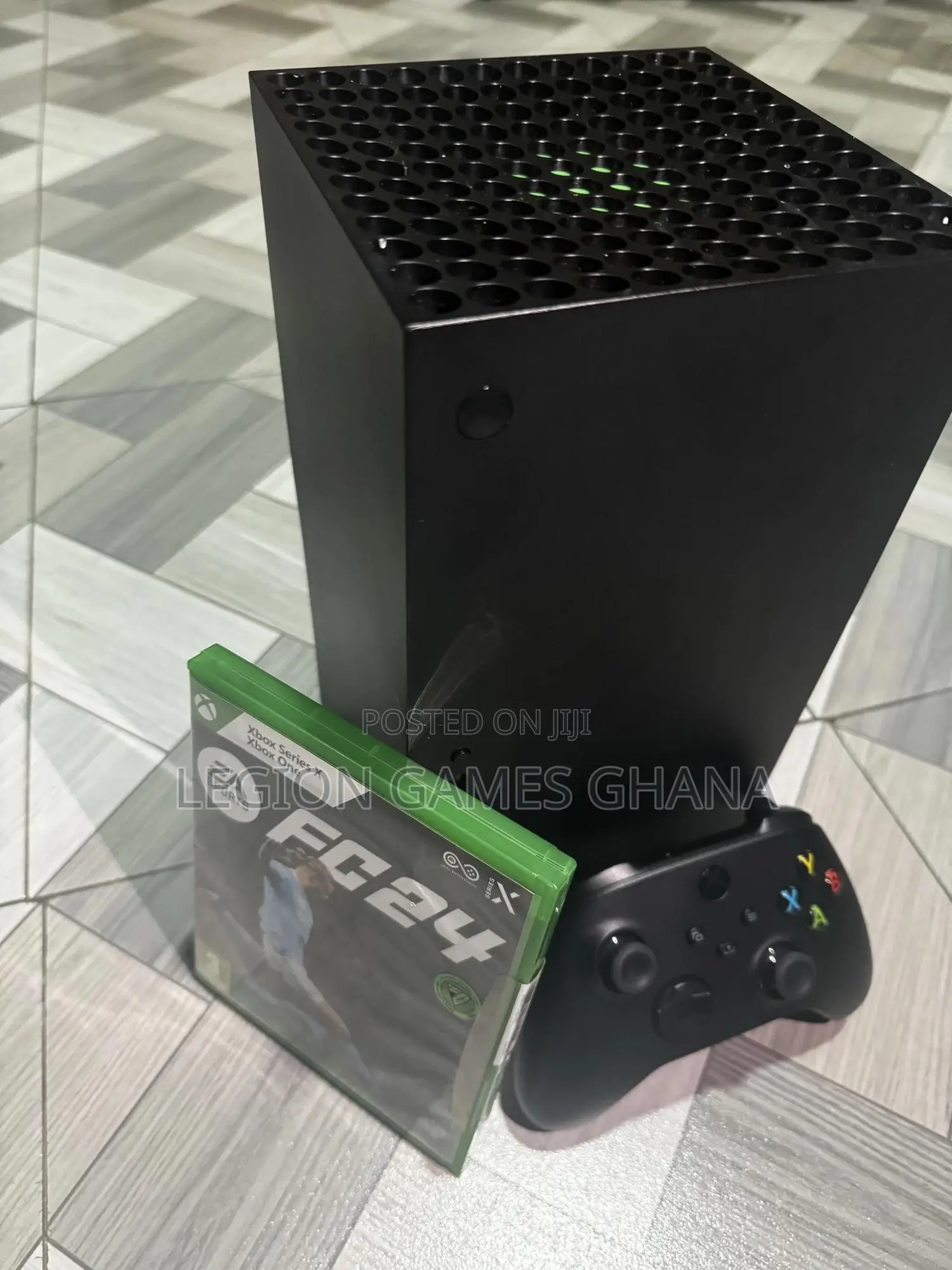 Microsoft Xbox Series X and FIFA 24 CD