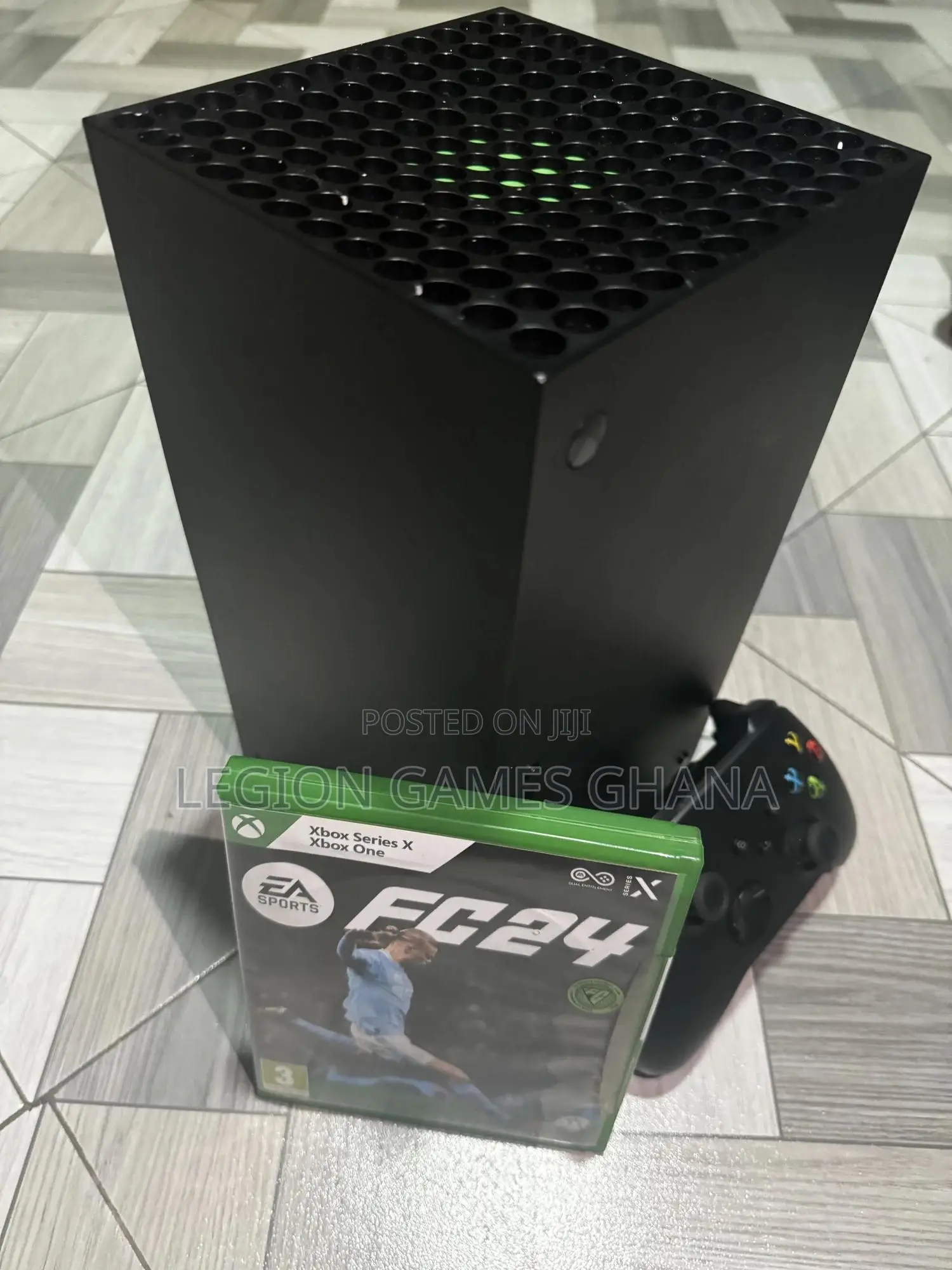 Microsoft Xbox Series X and FIFA 24 CD