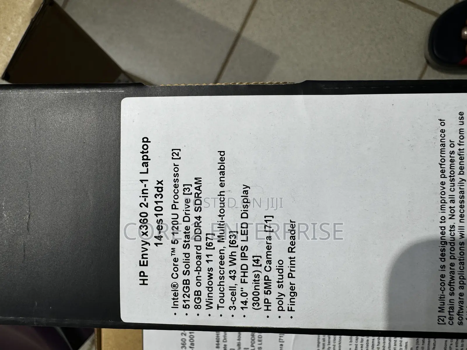 New Laptop HP Envy X360 8GB SSD 512GB