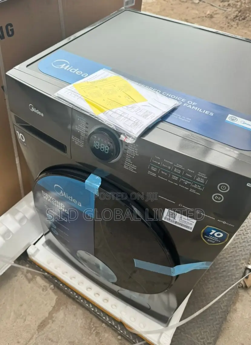 Energy Saving MIDEA-FRONT-LOAD-10KG-WASHING-MACHINE-MF200W10